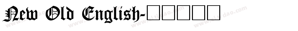 New Old English字体转换